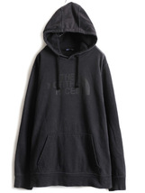 大きいサイズ XL 人気 黒 ■ ノースフェイス プリント スウェット フード パーカー メンズ / The North Face プルオーバー 裏起毛 スエット_画像1