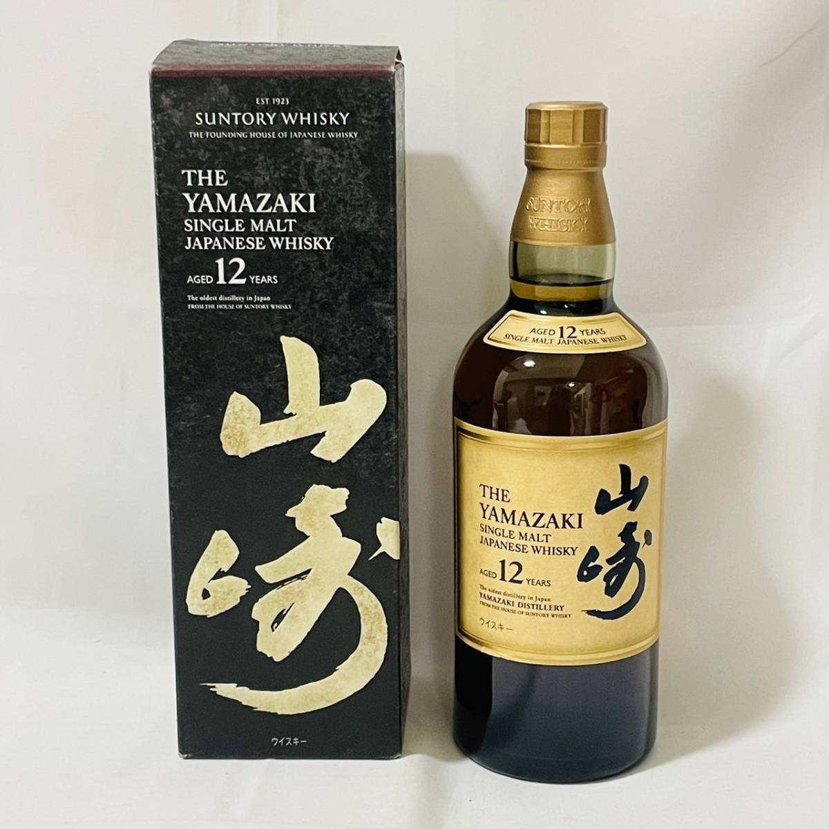 未開栓 サントリー ウイスキー 山崎 12年 700ml お酒 外箱付 3260