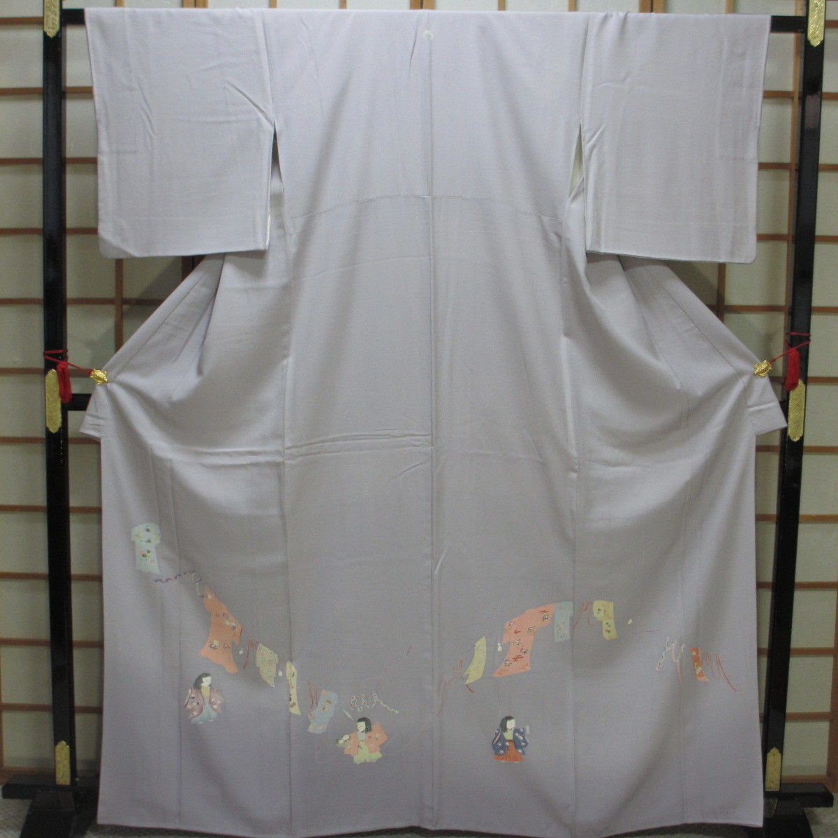 [Farbige Tomesode, Kein Hiyoku, Gefüttert] Handbemalte Yuzen, Pure Seide, Länge 158cm, Ärmelbreite 64cm, SH36, Mode, Damen-Kimono, Kimono, Tomesode