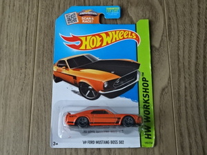 HW Hot WHeeLS '69 FORD Mustang BOSS 302 ホットウィール マスタング ボス ミニカー ミニチュアカー Toy Car Miniature