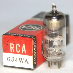 超貴重 6J4WA RCA 8532 高信頼管 互換 高μ3極管グリッド接地型 高増幅率 高級オーディオ アンプ球 ミニワッター 新品購入 未使用 保存品