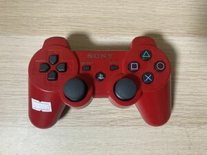 PS3 周辺機器 動作確認済み デュアルショック3 DUAL SHOCK 3 SIXAXIS ワイヤレス コントローラー レッド【管理 12637】【B】