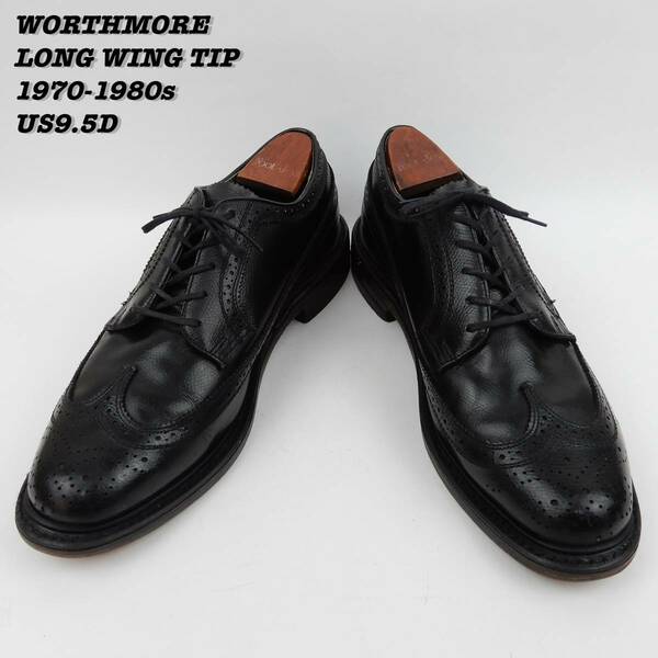 WORTHMORE LONG WING TIP 1970s 1980s US9.5D Vintage ワースモア ロングウィングチップ 1970年代 1980年代 ヴィンテージ 古靴 革靴