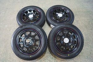 【新品】155/65R14 155/65-14 ブリジストン VRX2 22年【新品 アウトレット】14インチ デイトナブラック 4H100 5J+42 ウェイク タント