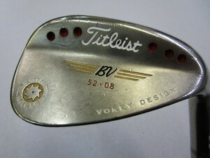 タイトリスト/Vokey SPIN MILLED C-C(B/N)ウェッジ/ダイナミックゴールド(S200)/52-08