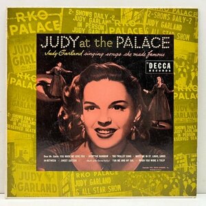 良好!! FLAT 米オリジナル 10インチ JUDY GARLAND Judy At The Palace ('51 Decca DL 6020) ホーム＝ザ・パレスでのステージ
