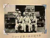 RR-1972 ■送料無料■ 東京 立川憲兵派遣隊 憲兵 警察官 警官 お巡りさん 警官帽 制服 ブーツ 記念写真 写真 古写真 印刷物 ●両面/くKAら_画像2