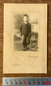 RR-1859 ■送料無料■ 子供 男の子 児童 少年 セーラー服 半ズボン 記念写真 写真 古写真 東京 札ノ辻写真館 昭和4年 印刷物/KAら