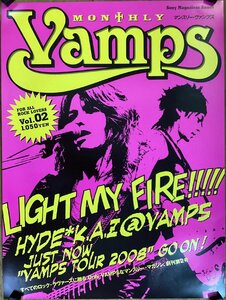 KK-5466■送料無料■VAMPS HYDE K.A.Z マンスリー・ヴァンプス VOL.02 ロック 音楽 歌手 男性 ポスター レトロ アンティーク/くSUら