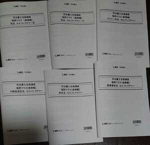 2023 LEC 司法書士 海野クラス セルフレクチャー基礎編 合格講座 民法 不動産登記法 商業登記法 会社法・商法 刑法 憲法 民事 供託 書士