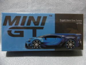 未開封新品 MINI GT 266 Bugatti Vision Gran Turismo Light Blue 左ハンドル