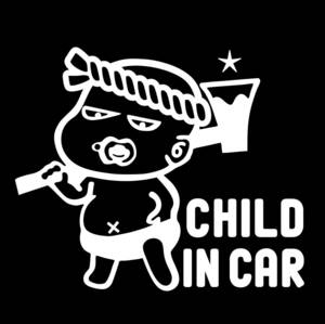チャイルドインカー ベビーインカー カッティング ステッカー Child in car
