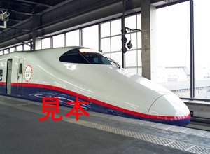 鉄道写真、645ネガデータ、163707180010、新幹線E2系（N3編成、つなげよう、日本。サイドステッカー）、JR大宮駅、2011.12.08（4591×3362