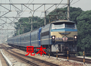 鉄道写真、645ネガデータ、112396140001、寝台特急さくら、EF66-43、JR東海道本線、沼津～三島、1998.07.09、（3734×2734）