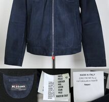 kiton キートン トラッカー ムートン ジップアップ ジャケット ブルゾン 52 b6446_画像3