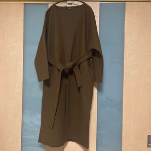 Re:EDIT リエディ ノーカラーロングコート タグ付き ガウンコート