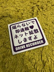 ドラレコ ドライブ レコーダー ステッカー セキュリティ DQN対策 煽り対策 リアガラス