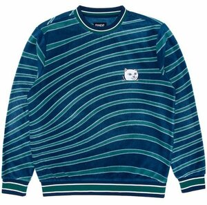 Ripndip Dizzy Nermal Polar Fleece Crewneck Navy/Teal S