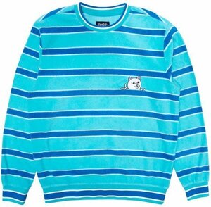 Ripndip Peeking Nermal Polar Fleece Crewneck Blue M