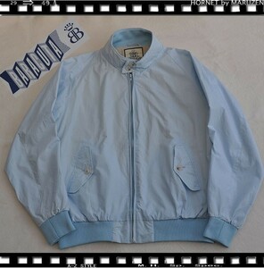 サイズ４２（XL~XXL相応）BARACUTA BLUE LINE ハリントンジャケット　バラク－タスイングトップ　サックス　新品　ゴルフウエアー