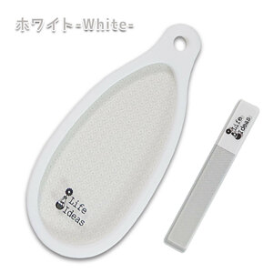  glass made heel angle quality care white nail ... silicon with cover nano glass angle quality shaving .3 point set 30 day guarantee [M flight 1/4]