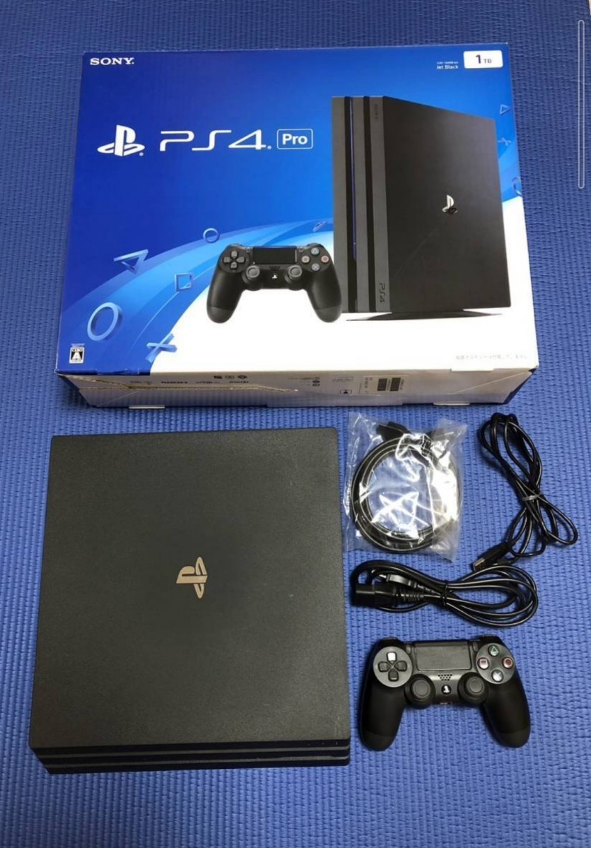 最も完璧な 美品 純正縦置きスタンド付 PS4 Pro 1TB CUH-7000BB01