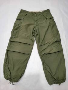 良好 60s～ M-65フィールドパンツ アルミジップ実寸 w37 ～w38 米軍実物 usarmy カーゴパンツ