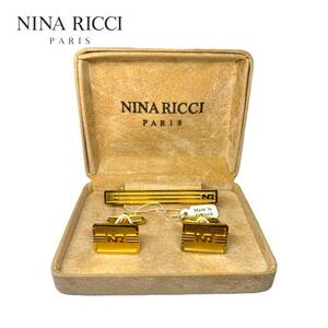 NINA RICCI ニナリッチ カフスボタン ゴールドカラー 化粧箱付
