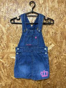 BABY DOLL JEANS 子供服 ジャンパースカート オーバーオール キッズ デニムジャンパースカート デニム 120