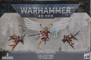 送料無料 新品 アデプタ・ソロリタス セレスティン・ザ・リビングセイント ウォーハンマー 40000 Adepta Sororitas Celestine