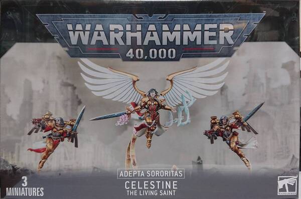 送料無料 新品 アデプタ・ソロリタス セレスティン・ザ・リビングセイント 52-58 ウォーハンマー 40000 Adepta Sororitas Celestine