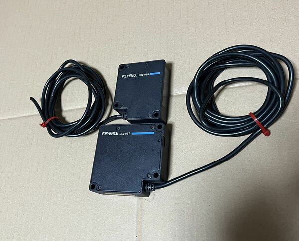 KEYENCE キーエンス LX2-03T LX2-03R 超小型デジタルレーザセンサ セット 動作確認済 美品