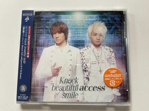  новый товар!access [Knock beautiful smile] обычный запись A одиночный CD нераспечатанный с поясом оби Asakura Daisuke Takami Hiroyuki 