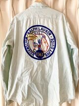 超名作 Vintage Polo インディアンヘッド シャンブレー ラルフローレン Ralph Lauren ポロ 92 93 RRL country sport snow beach big shirt_画像1