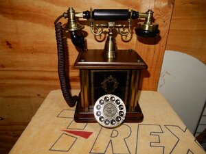  discharge Medama plan ** interior . Classic telephone machine 1901* unused goods *