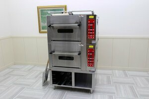  super-beauty goods!18 year Maruzen small size deck oven business use space-saving type 2 step deck electric beige ka Lee oven bread pizza pastry single phase 200V MBDO-D5-LP