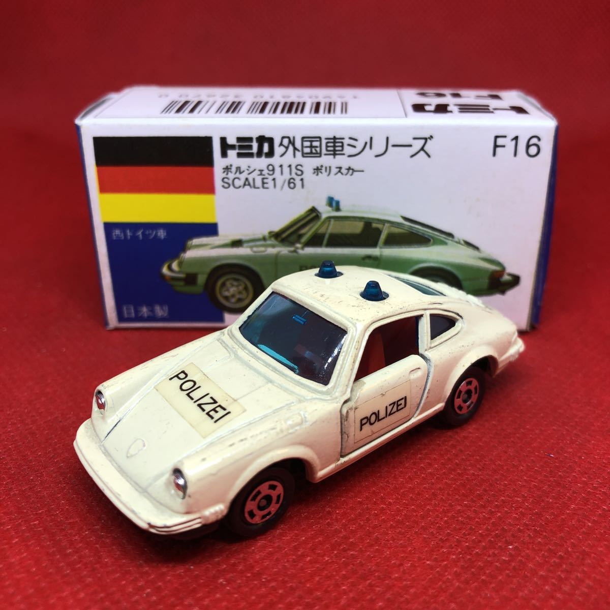 ハゲやキズ トミカF16 ポルシェ911S ポリスカー 高島屋特注 wfNSZ