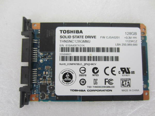 TOSHIBA　SSD　128GB　THNSNC128GMMJ