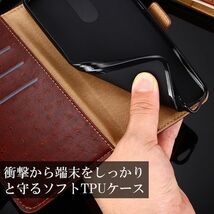 iPhone 11 用 スマホケース 新品 iPhone 手帳型 レザー 耐衝撃 TPU アイフォン カード収納 携帯ケース レッド_画像4