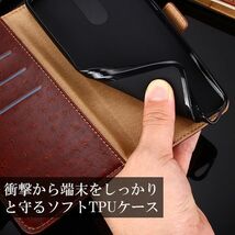 iPhone 13Pro 用 スマホケース 新品 iPhone 手帳型 レザー 耐衝撃 TPU アイフォン カード収納 携帯ケース レッド_画像4