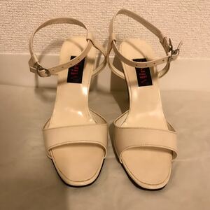  high heel * pumps * custom-made * white * enamel *21.5 centimeter * beautiful goods 