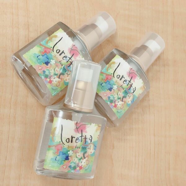 Lorettaロレッタ　ベースケアオイル　洗い流さないヘアトリートメント　サロン　120ml X3本