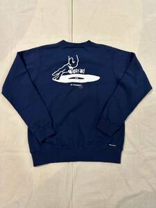 23SS 新作 新品未使用 uniform experiment ユニフォームエクスペリメント FRAGMENT : JAZZY JAY / JAZZY 5 CREWNECK SWEAT スウェット NAV