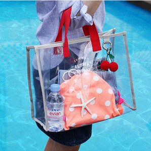 水泳バッグ キッズ 子供 スイミング レディース 透明スイミングバッグ スイムバッグ 水泳 キッズ トートバッグ