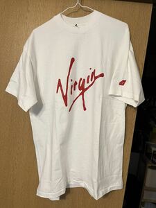 新品 デッドストック Virgin Records ヴィンテージ 90s Tシャツ hanes ヘインズ BEEFY USA製 アメリカ ロゴ ヴァージン・レコード