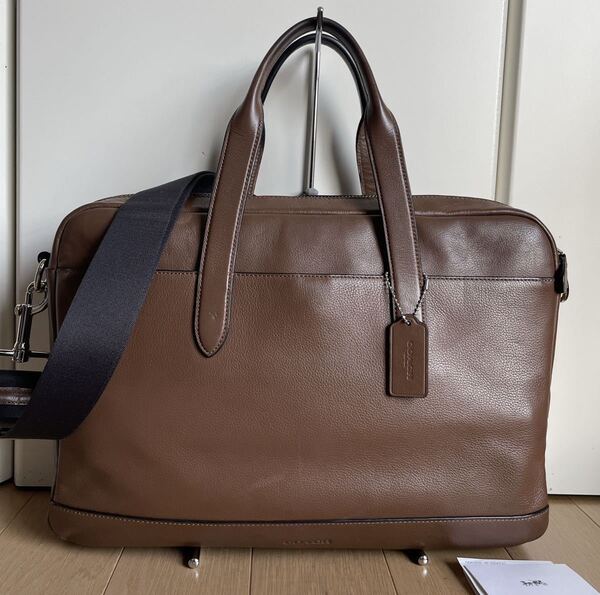お値引き交渉歓迎 コーチ COACH ハミルトン スポーツビジネスバッグ F22529 マホガニー 中古