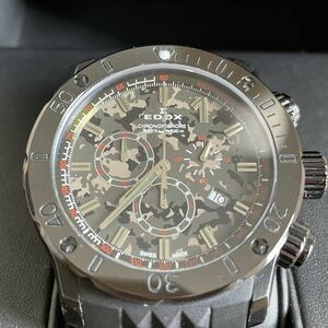  final price Ed ksEDOX Chrono offshore 1 chronograph 10221-37N1-VM1-S used 