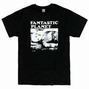 [XLサイズ]Fantastic Planet （ファンタスティック・プラネット） カルト SFアニメ映画 Tシャツ ブラック