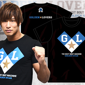 ケニーオメガ 飯伏幸太 ゴールデン☆ラヴァーズ Tシャツ 黒 L or XL ゴールデンラヴァーズ AEW 飯伏 the ELITE 新日本プロレス DDT IWGP G1の画像1