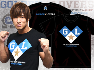 ケニーオメガ 飯伏幸太 ゴールデン☆ラヴァーズ Tシャツ 黒 L or XL ゴールデンラヴァーズ AEW 飯伏 the ELITE 新日本プロレス DDT IWGP G1